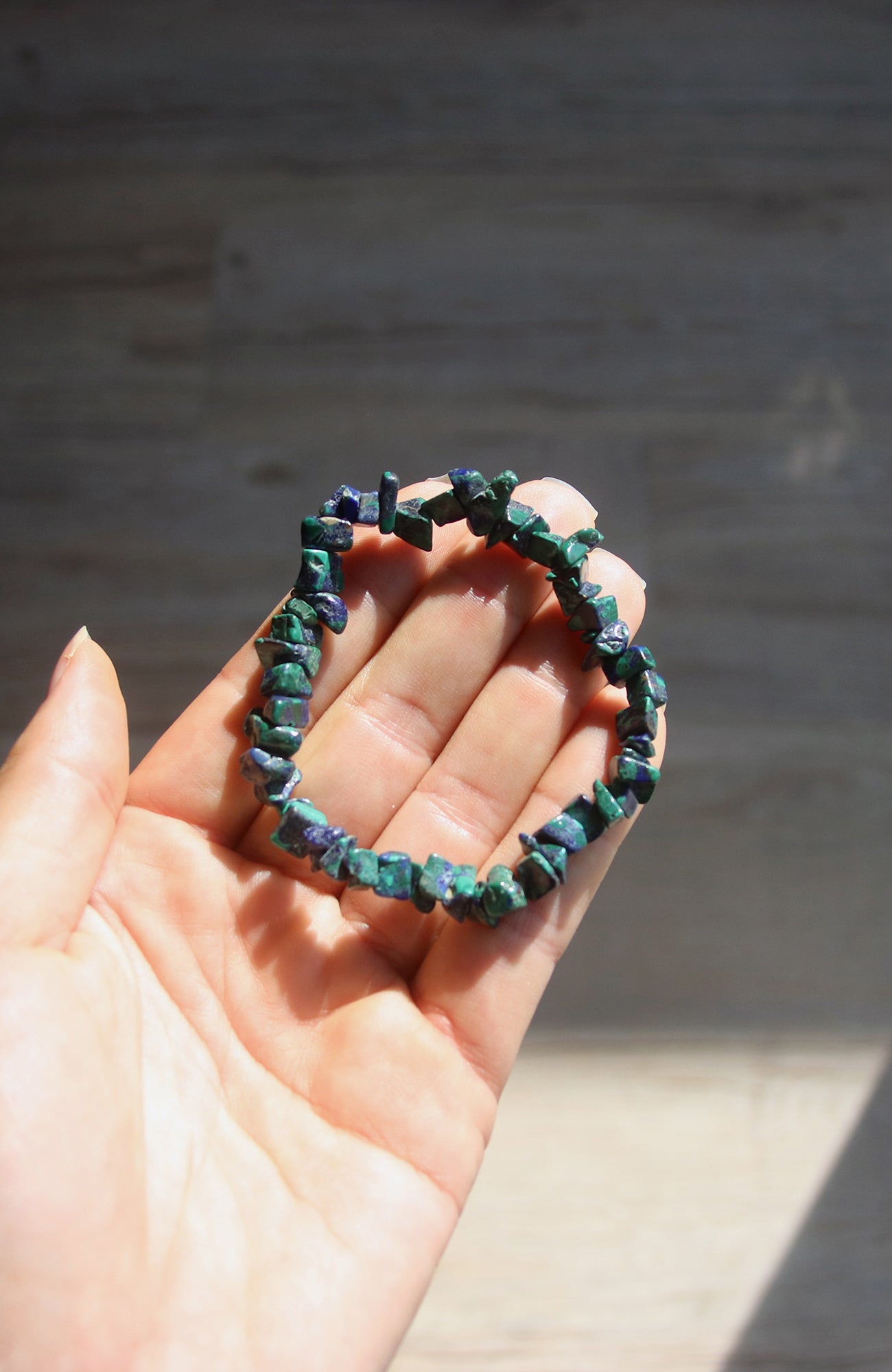 Azurite Malachite Chip Bracelet